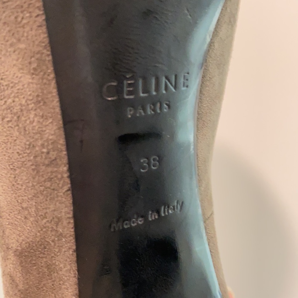 CELINE Paris Stilettos in Gray Suede - Picture 6 of 6